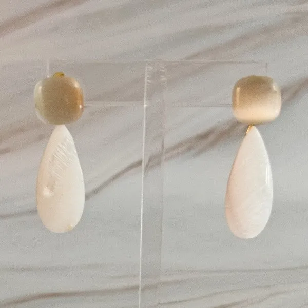 TEEK - Pastel Breeze Double Stone Earrings