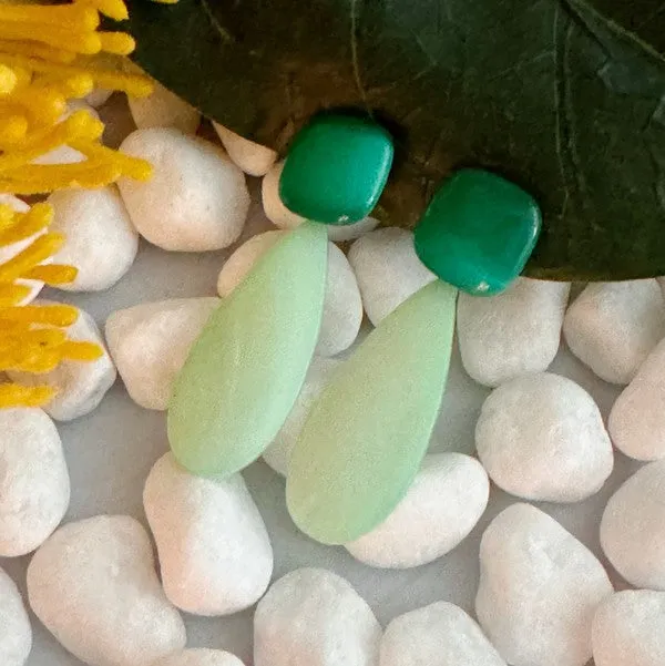 TEEK - Pastel Breeze Double Stone Earrings