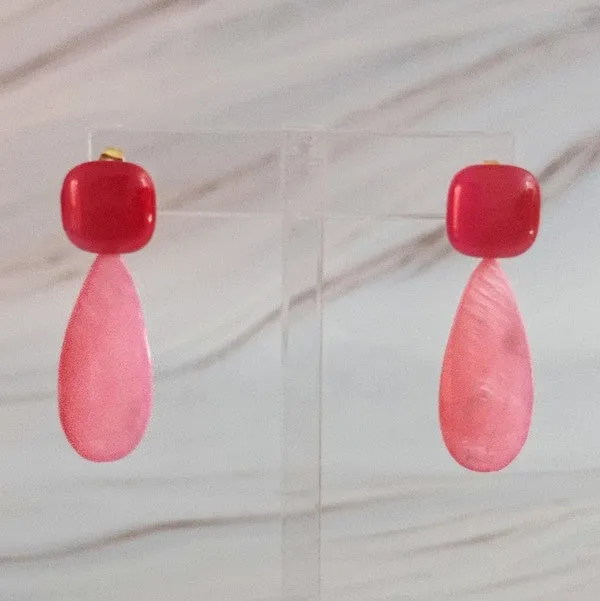 TEEK - Pastel Breeze Double Stone Earrings