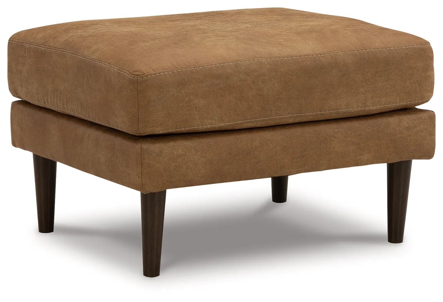 Telora Sofa, Loveseat, Chair and Ottoman in Caramel