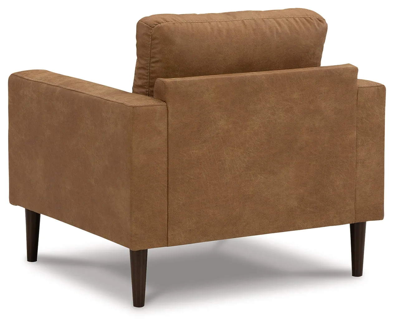 Telora Sofa, Loveseat, Chair and Ottoman in Caramel