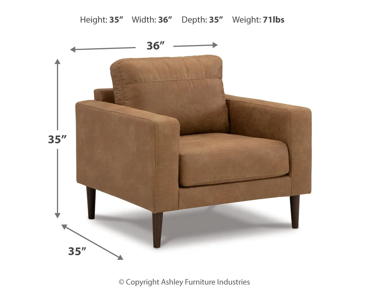 Telora Sofa, Loveseat, Chair and Ottoman in Caramel