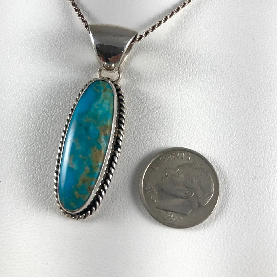 Turquoise & Sterling Silver Pendant
